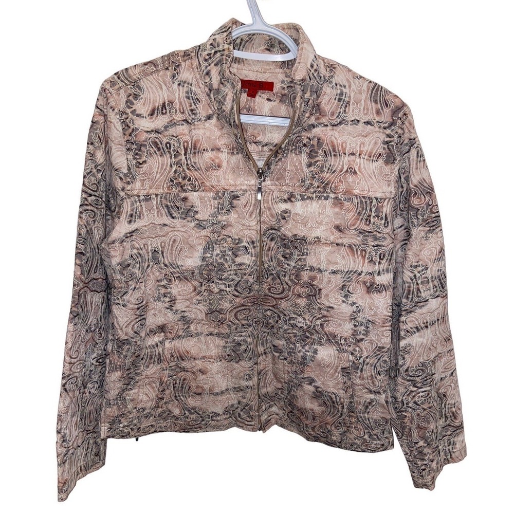 Joni B.‎ VINTAGE Paisley Zip Front Jacket Western Cottagecore Coastal Cowgirl M